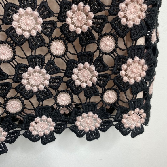 Kate Spade Dress 00 Lace Crochet Overlay Daisy Boho Preppy Holiday Formal Church - Picture 4 of 11